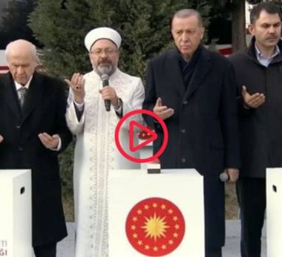 Erdoğan deprem bölgesinde: Betonlar dökülüyor, çok güzel