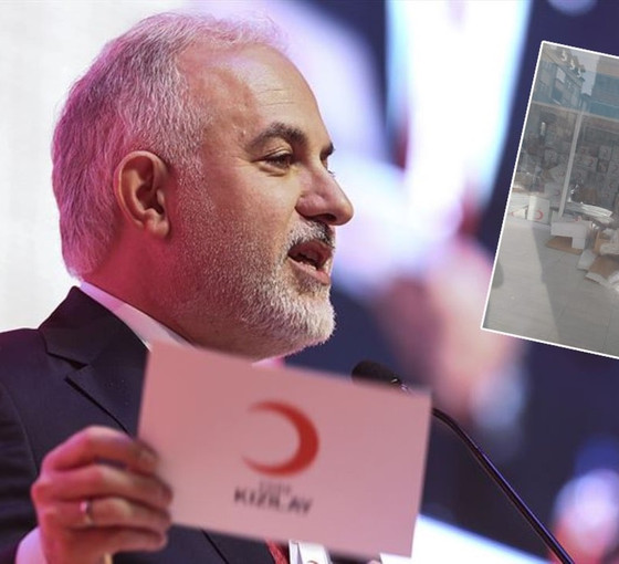 Kızılay'a bağışlanan yardım kolileri İsmailağa cemaatinin yurdundan çıktı