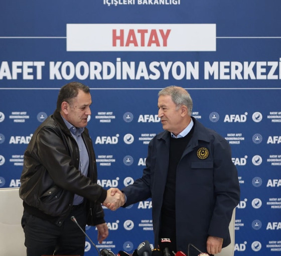 Akar ve Yunanistan Savunma Bakanı, Hatay'dan dostluk mesajı verdi