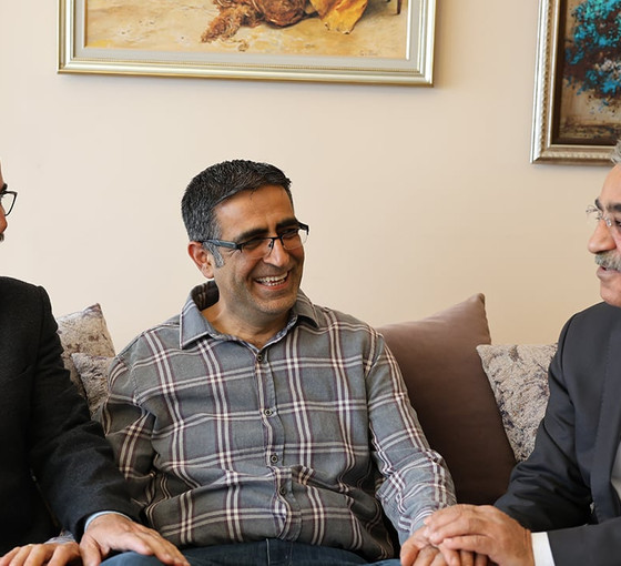 HDP'li ve Yeşil Sol Partili siyasiler Baluken'i ziyaret etti