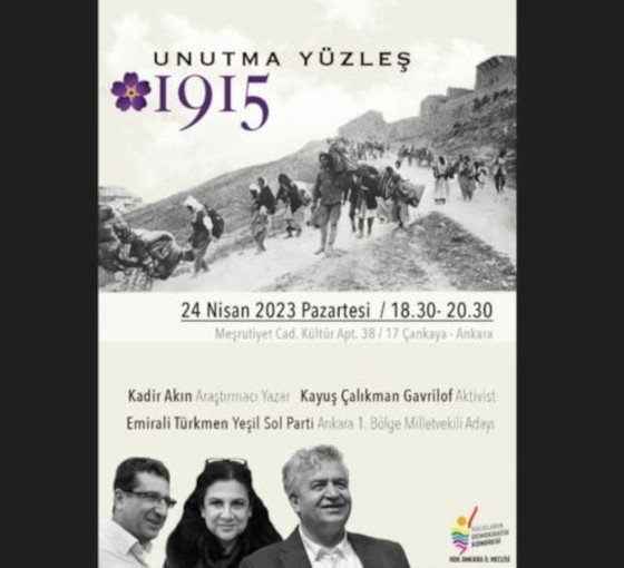 Soykırımın 108. yılı: 'Unutma Yüzleş 1915' paneli yasaklandı