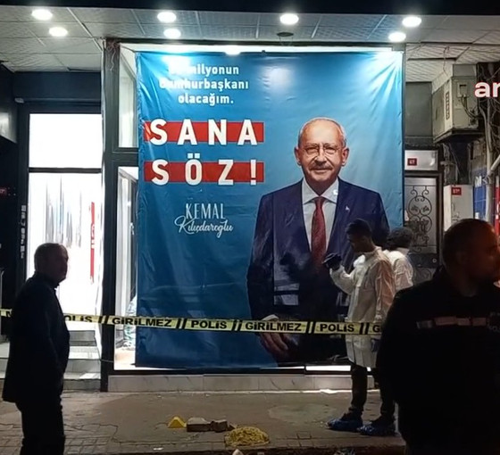 Millet İttifakı'nın Beyoğlu Seçim Koordinasyon Merkezi'ne taşlı saldırı