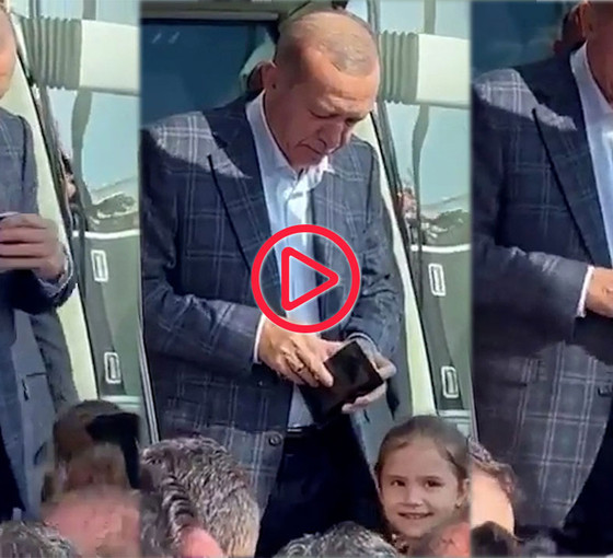 Erdoğan'ın ikiye katlanamayan para dolu cüzdanı gündem oldu