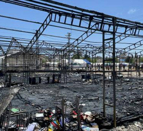 Adıyaman'da 1324 depremzedenin yaşadığı çadır kentte yangın çıktı