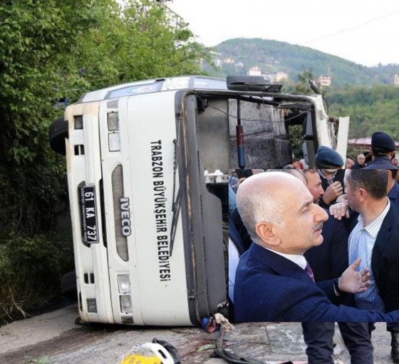 Trabzon'da beş kişinin öldüğü kaza: İmza toplanmasına rağmen belediye aracı değiştirilmemiş