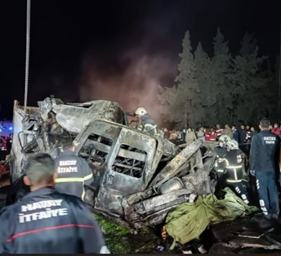 Hatay'da kaza: 12 kişi öldü