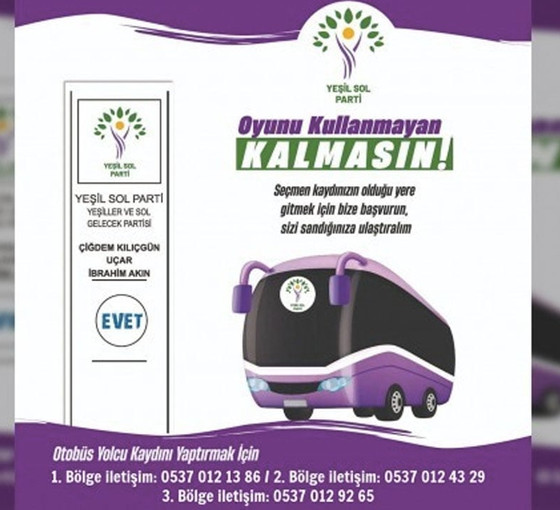 Yeşil Sol Parti: Marmara’da 5 bin hareketli seçmen kaydı alındı, yarın son gün