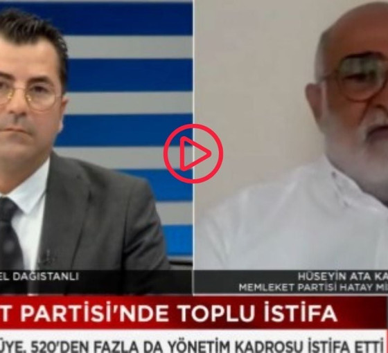 Memleket Partisi kurucularından Hüseyin Ata Kaşgöz, canlı yayında istifa etti