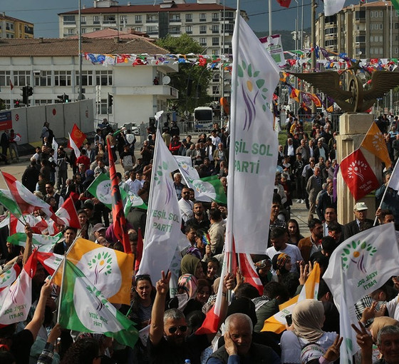 Yeşil Sol Parti Elazığ'da miting düzenledi: Sarayın duvarları pul pul dökülüyor