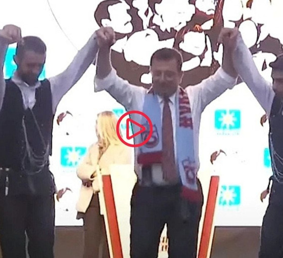 İmamoğlu, memleketi Trabzon'da horon tepti