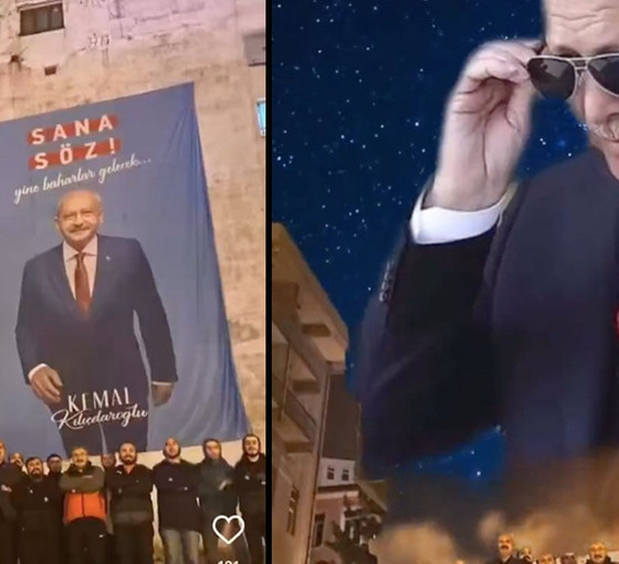 Tepki çeken reklam kampanyası: AKP Gençlik Kolları depremi üçüncü ayında unuttu