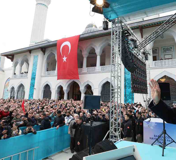 Erdoğan cami açılışında seçim propagandası yaptı
