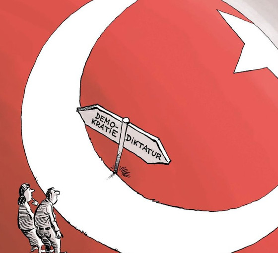 Karikatüristlerin gözünden 14 Mayıs seçimleri: Erdoğan demokrasiye karşı yarışıyor