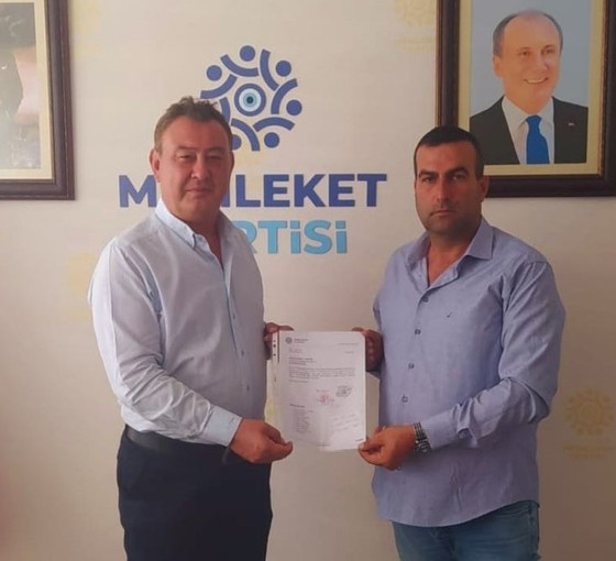 Memleket Partisi Ödemiş İlçe Başkanı Özay Yiğen partisinden istifa etti