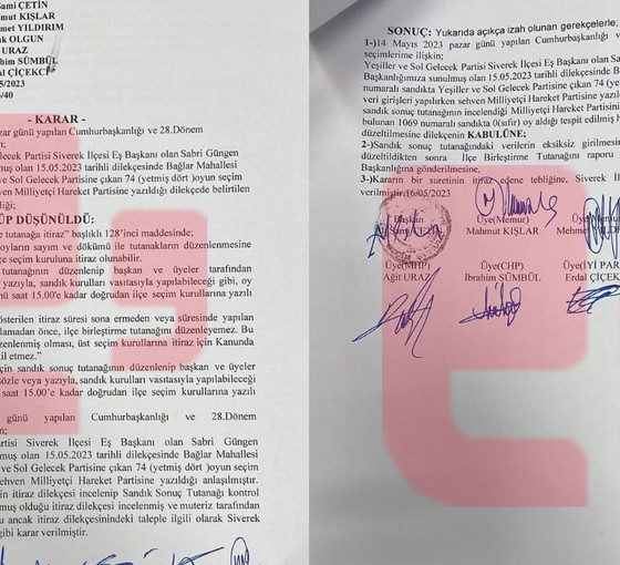 İtirazlar sonuç verdi: Siverek'te 'sehven' MHP'ye yazılan 74 Yeşil Sol oyu geri alındı