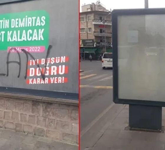 Nevşehir'deki provokatif afişler kaldırılıyor