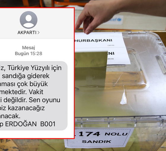 AKP yasağı deldi, Erdoğan imzalı seçim mesajı gönderdi