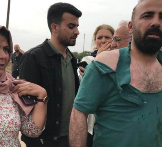 Urfa'da Ferit Şenyaşar'ın aralarında olduğu heyete saldırı