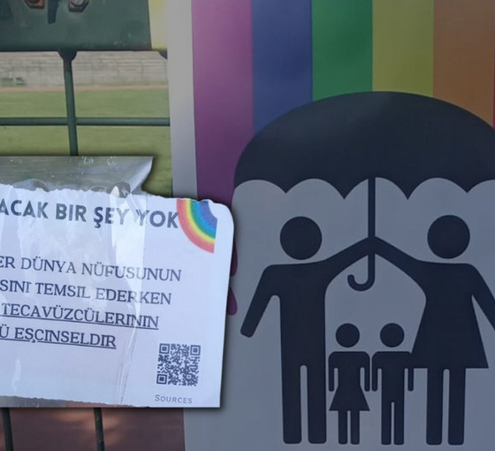 Onur Yürüyüşü'nün yasaklandığı ODTÜ'de nefret söylemi: LGBTİ+'ları hedef gösteren görseller yapıştırıldı