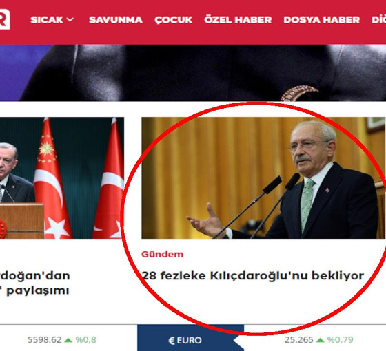 TRT'den '28 fezleke Kılıçdaroğlu'nu bekliyor' haberi