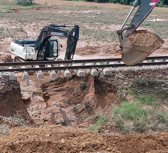Kırıkkale'de hasar gören tren hattı ulaşıma kapatıldı