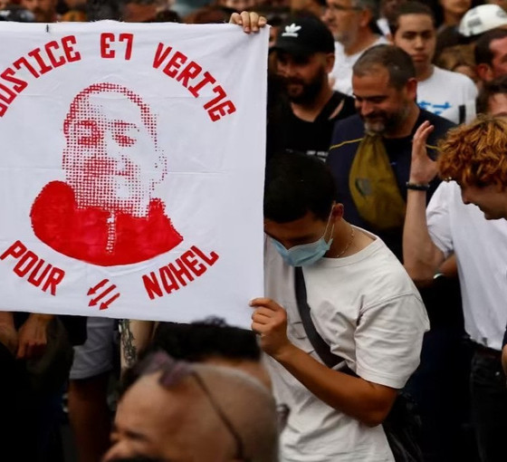 Fransa'da polis kurşunuyla öldürülen Nael'in cenaze töreni yapıldı