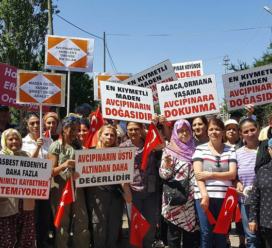 Sivas'ta bölge halkının maden protestosu: Bu asbest bütün çevre köylere yayılacak