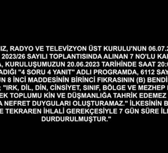 RTÜK'ün itirazı kabul edilmişti: TELE1’in ekranı karartıldı