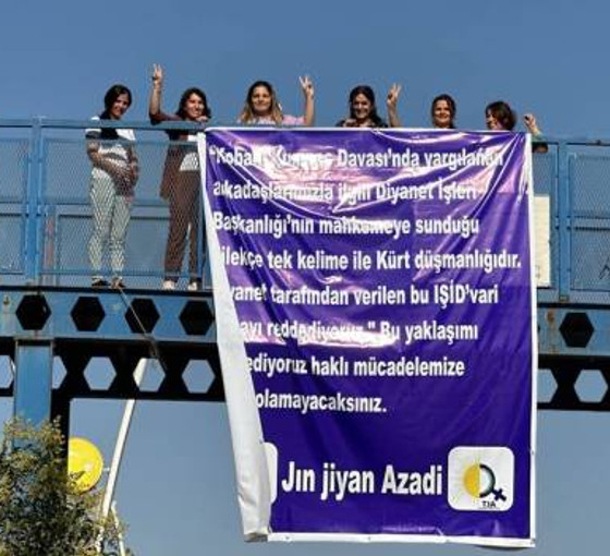 Kobanê Davası’nda ceza talebinde bulunan Diyanet'i protesto eden kadınlara soruşturma
