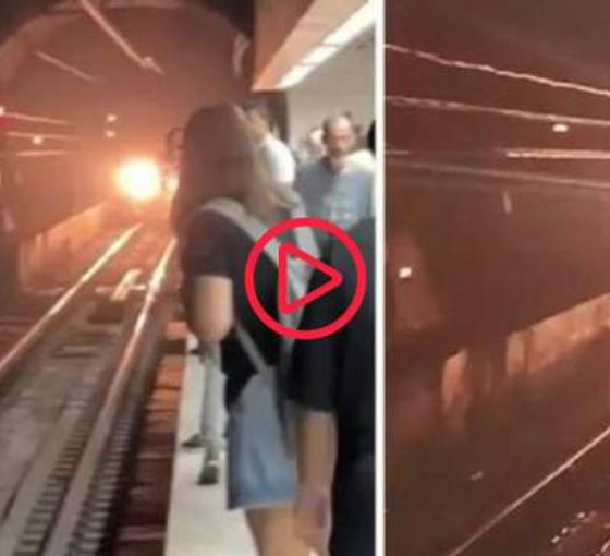 Marmaray'da raylara atlayan kişi son anda kurtarıldı