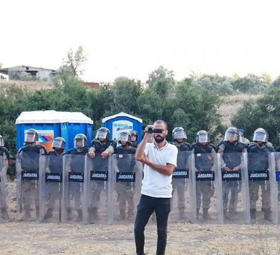 Akbelen'de direniş alanına tuvalet sokmak isteyen iki kişi gözaltına alındı