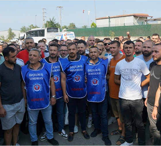 Tezcan Galvaniz fabrikasında işveren TİS'i imzalamadı, işçiler eylem yaptı