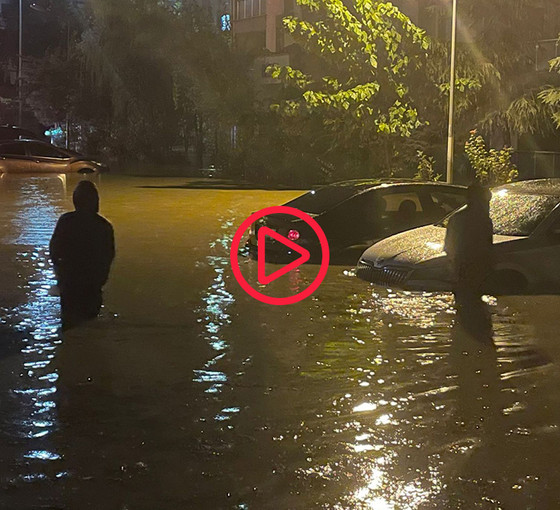 İstanbul'da afet görüntüleri