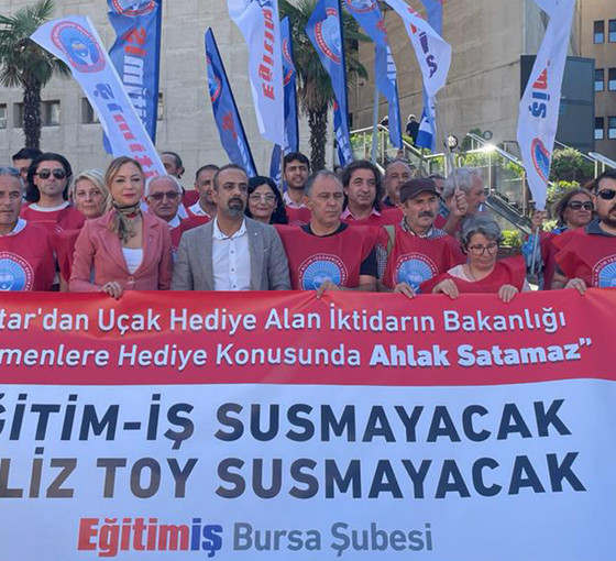 Eğitim İş Bursa Şube Başkan Yeliz Toy'a 'Sus' davası: 'Bu dava bir rövanş davası'