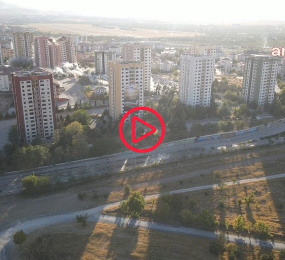 Malatya'da 9 katlı 15 ağır hasarlı bina aynı anda yıkıldı: 1660 kg patlatıcı kullanıldı