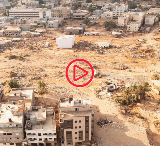 Derne kenti savaş alanı gibi, Libya Kızılayı'na göre kentte 11 binden fazla kişi öldü