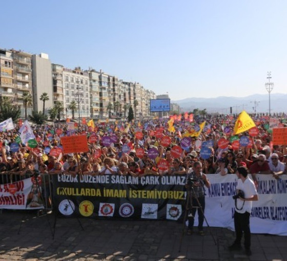 İzmir'de ÇEDES mitingi: Bizi yakanları bu proje ile yetiştirmek istiyorlar