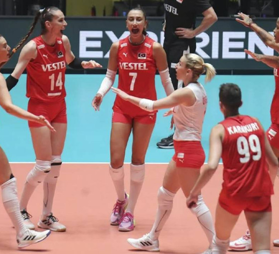Türkiye A Milli Kadın Voleybol Takımı'ndan 5'te 5: Brezilya'yı 3-0 yendiler