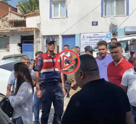 İzmir'de köylülerde kalker ocağına tepki: Şirket yetkililerini protesto ettiler
