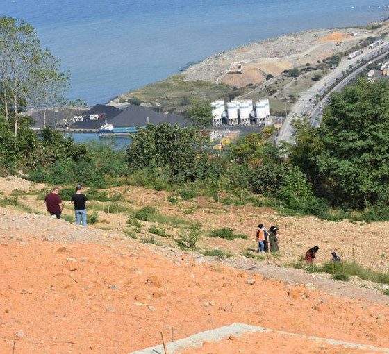 Trabzon'da deniz manzaralı mezarlık satışı: Bir kişi yoğunluktan fenalaştı