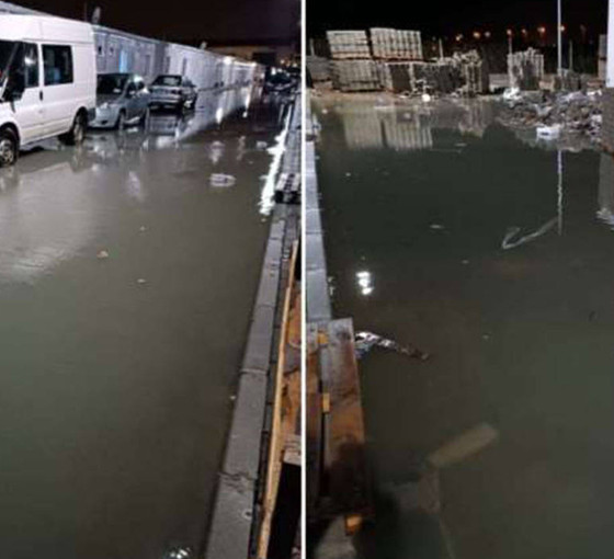 Hatay'da konteynerleri su bastı: Elektrik akımına kapılan bir kişi öldü