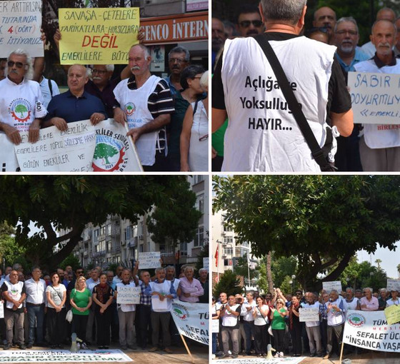 Emeklilerden maaş zammı protestosu: 'İktidar sahte umut pompalıyor'