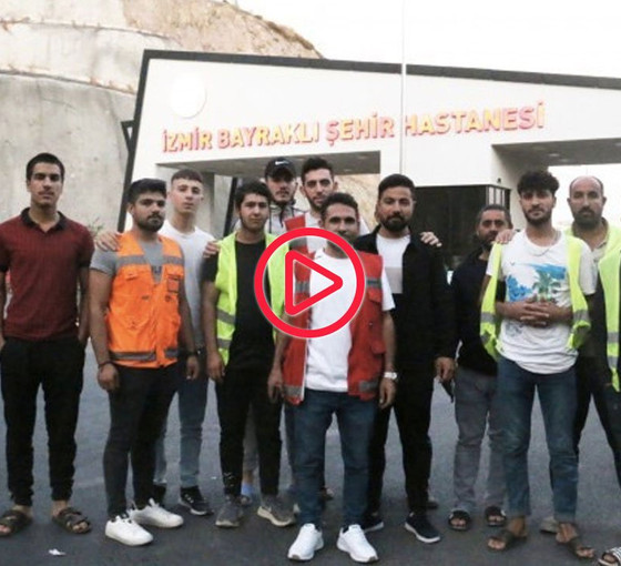 İzmir'de hastane inşaatında çalışan işçiler eylemde: Bardağı taşıran son damladayız