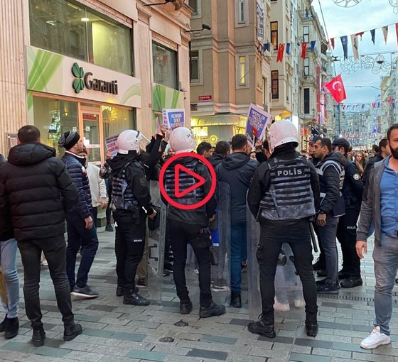 Gençlik örgütlerinin Taksim'deki 'Özgür Filistin' eylemine polis engeli
