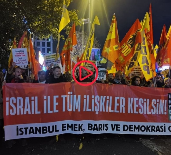 İsrail Konsolosluğu önünde meslek örgütleri ve siyasi örgütler birleşti: Boykot çağrısı
