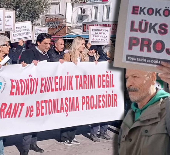 Foçalılar 'Ekoköy' adı altındaki rant projesine karşı