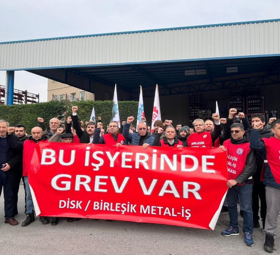 Bursa'da Şahinkul işçileri greve çıktı