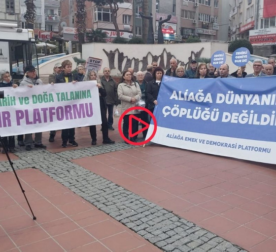 İzmir'de asbestli gemi protestosu: Aliağa dünyanın çöplüğü değil
