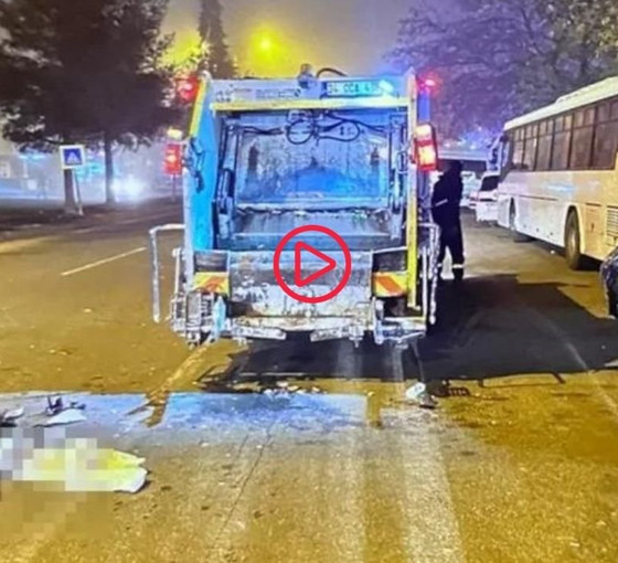 Taksinin çarptığı temizlik işçisi öldü: Çöp konteyneri boşaltıyordu