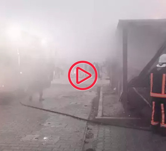 Malatya'da konteyner kentte yangın